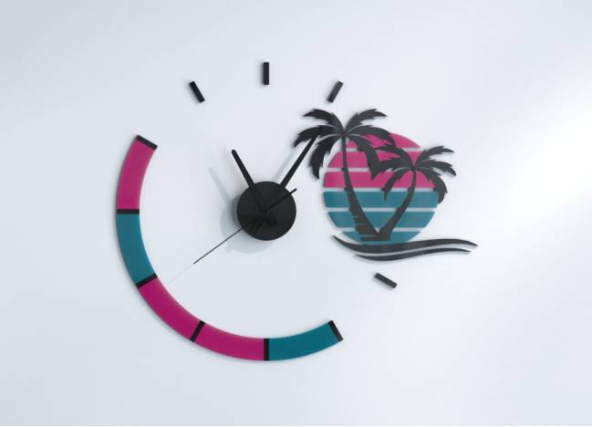 Wall Clocks Sunset