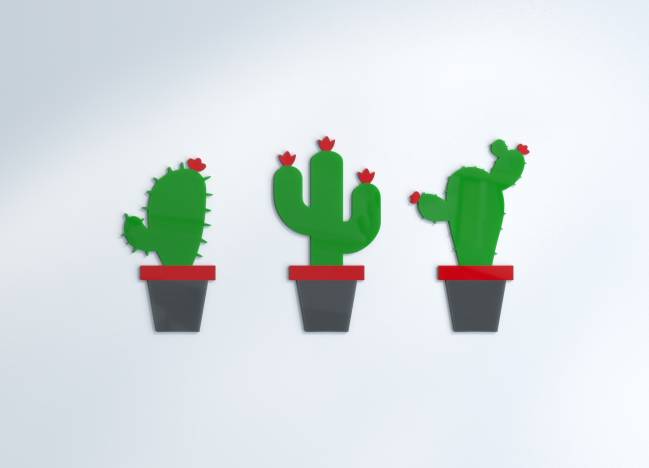 Seinäkoristeet Cactus